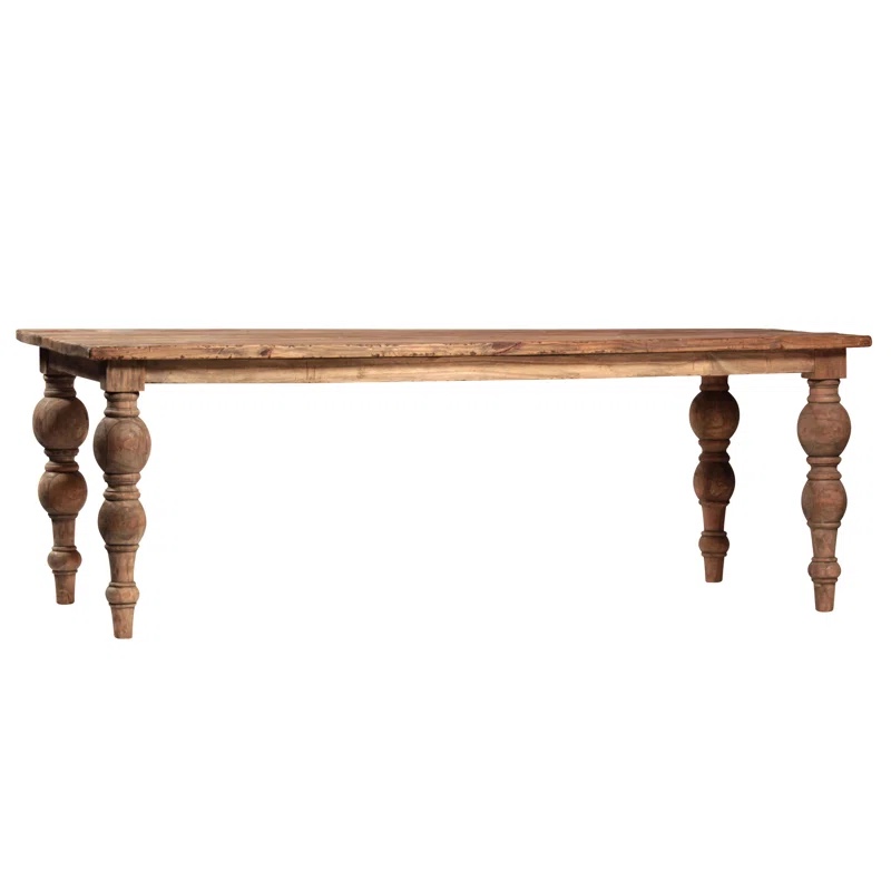 Aviles Unfinished Solid Wood Dining Table