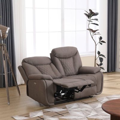 Latitude Run® 62.6" Wide Diamond Stitching Breathable Leather