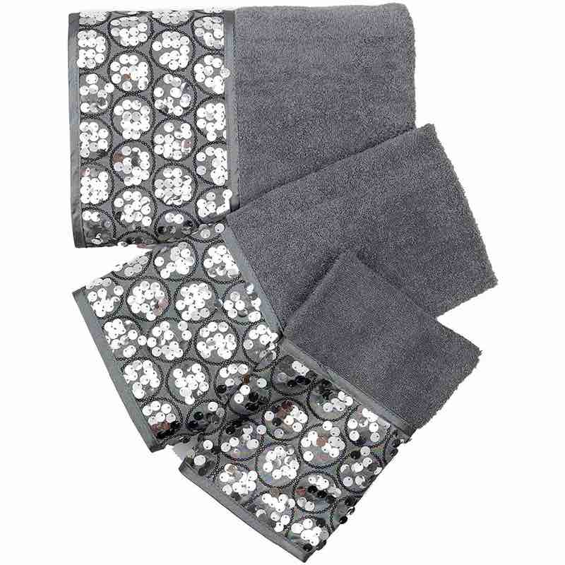Ced 3 Piece Towel Set Color: Silver