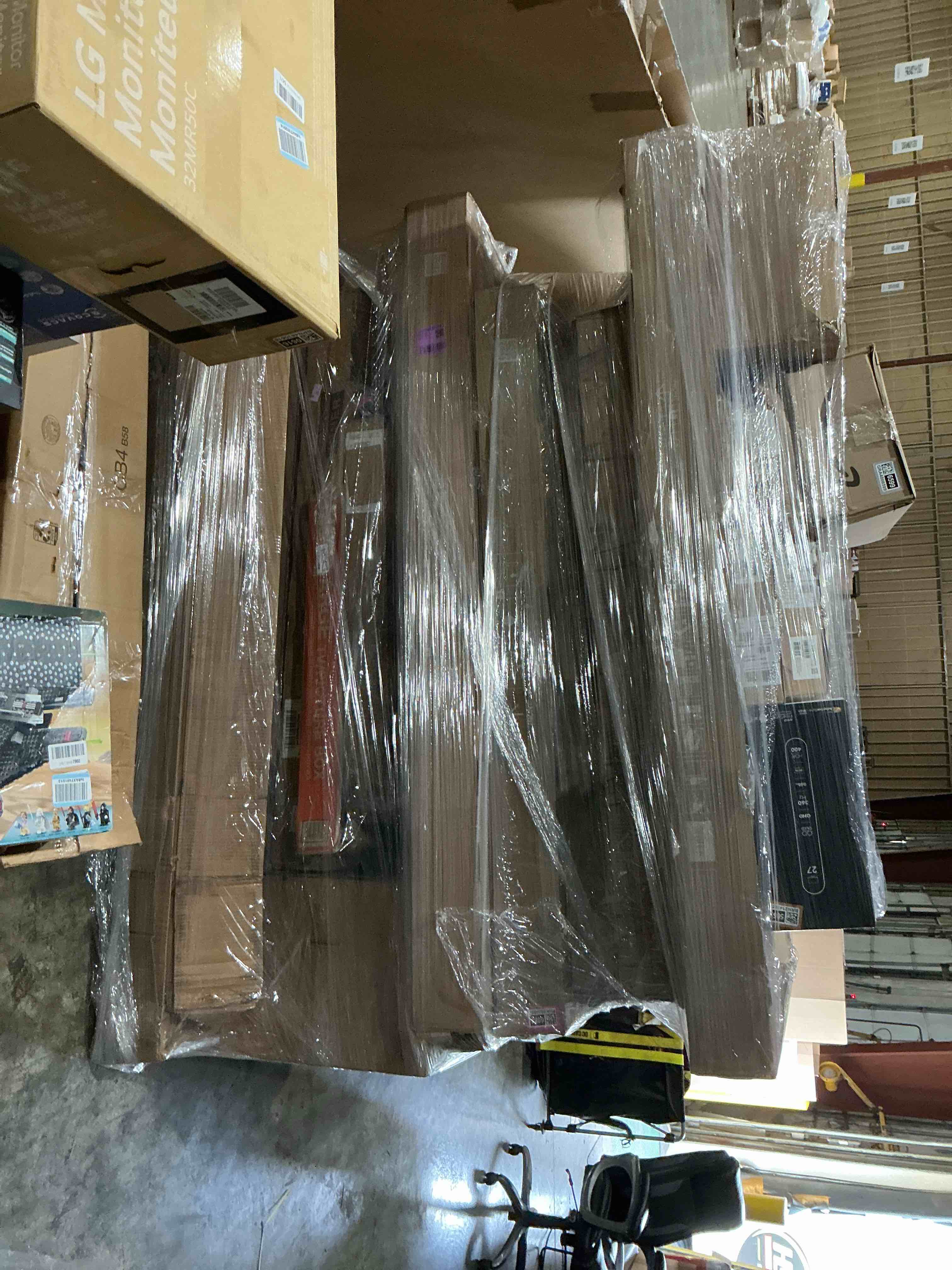 assortment of defective screens for parts 
