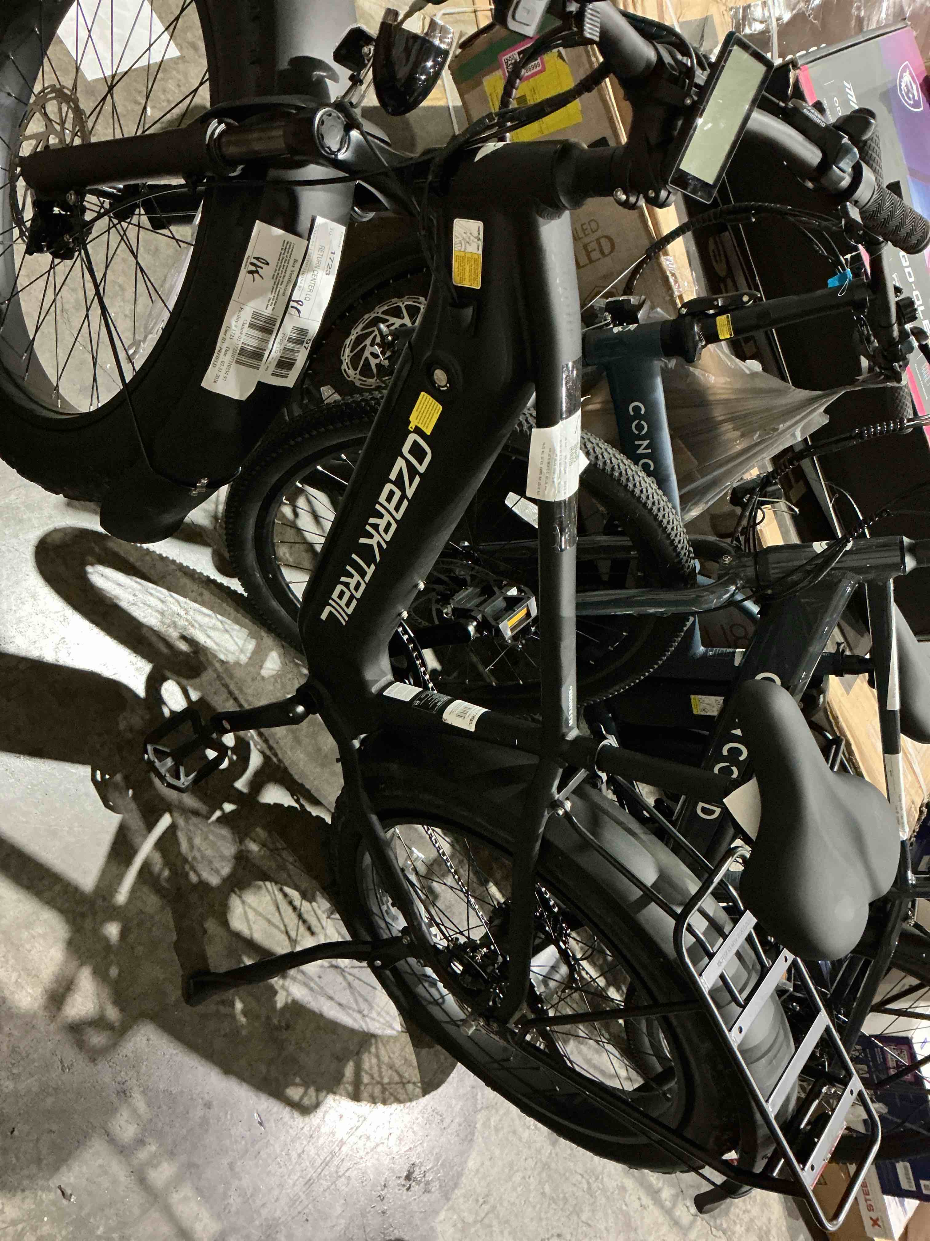 Condition photo showing As Is for ozark trail 26" m.3 ranger+ electric fat tire bike, 48v, class 2, black, fits riders 5'2" - 6'1", adult, unisex