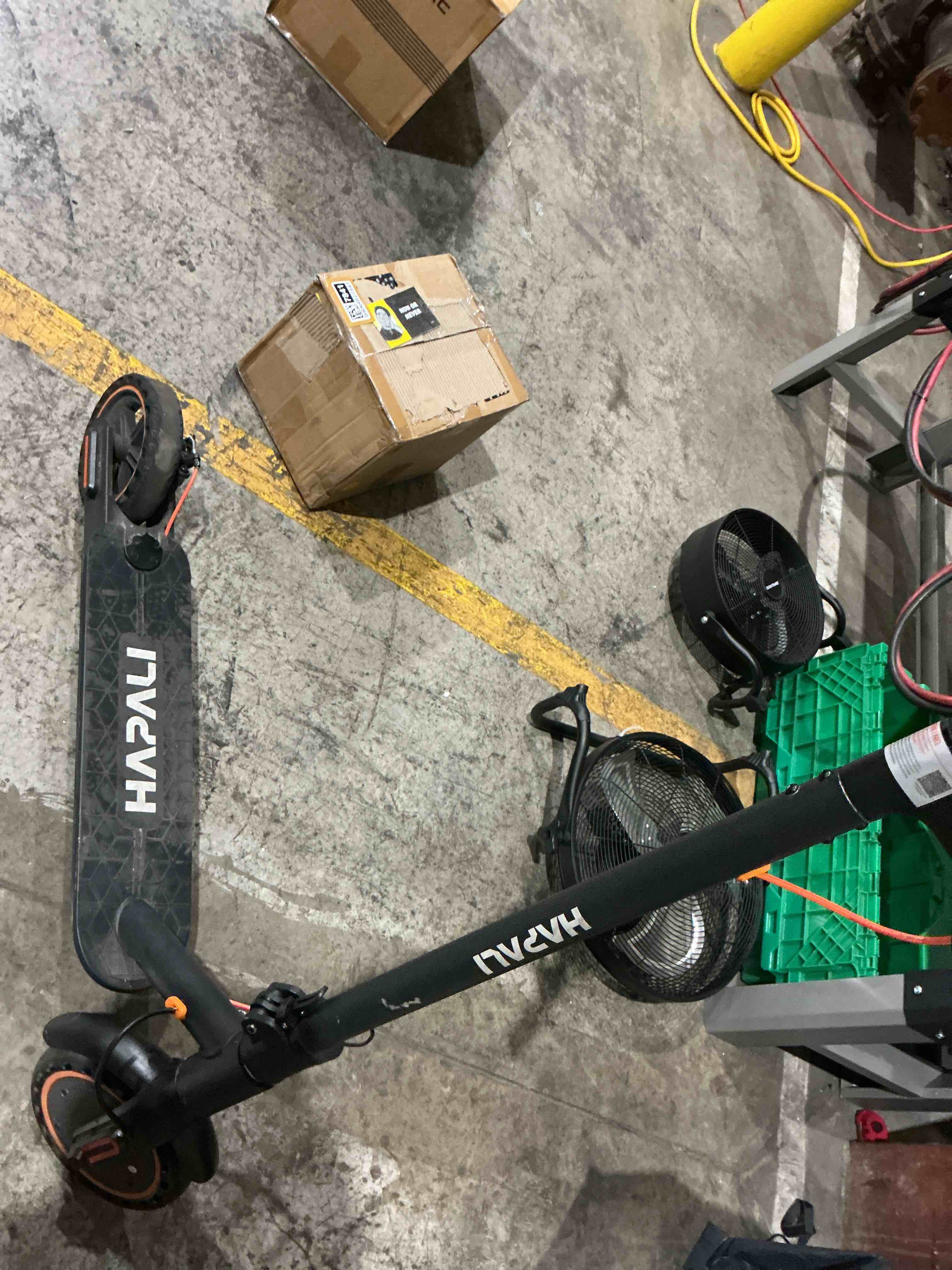 Condition photo showing As Is for hapali electric scooters for adults, folding e-scooter built-in side lights, 550w motor