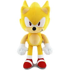 a plush toy of Super Sonic