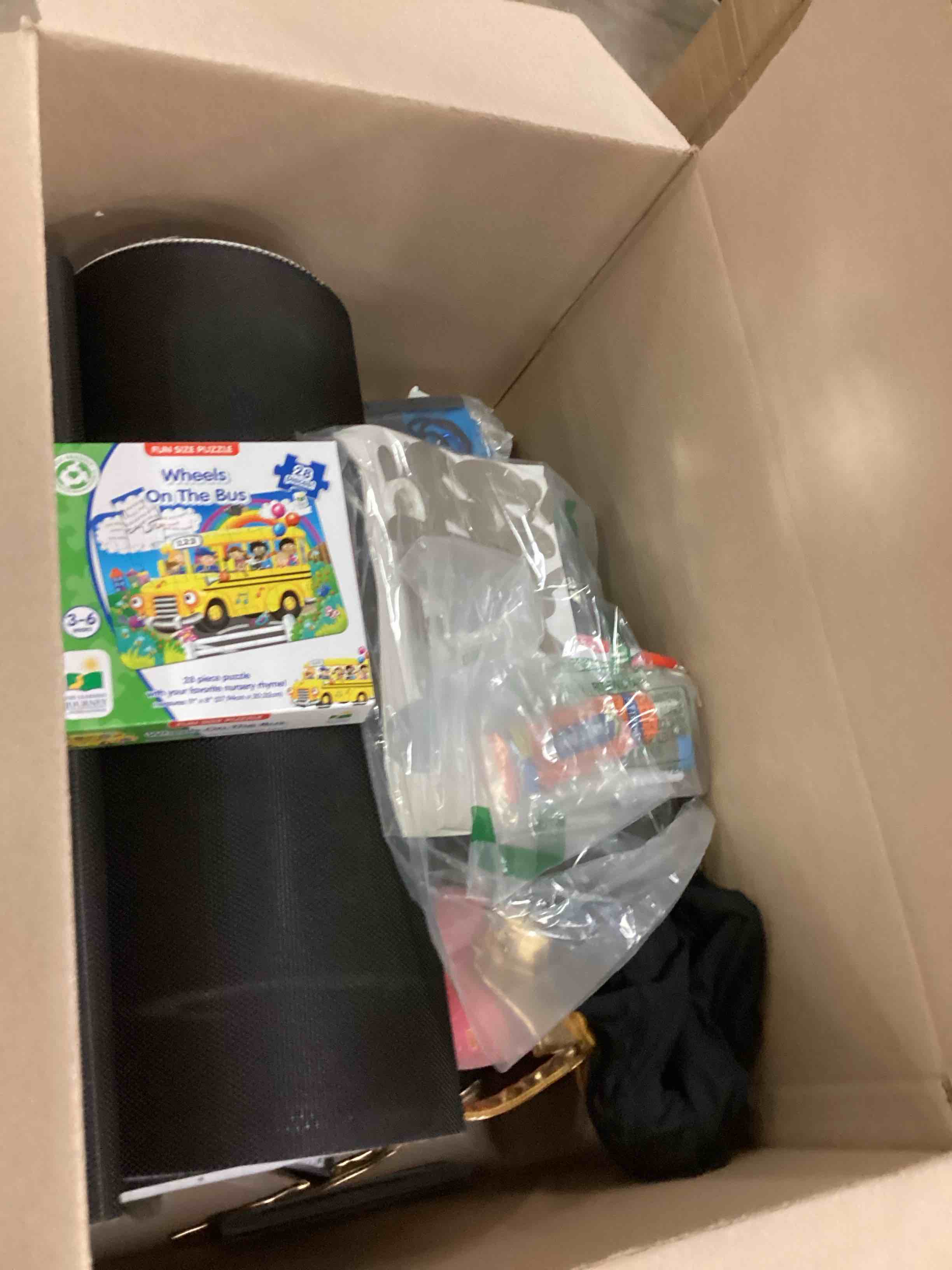 Assorted Items, Puzzles, Clothing,Birthday Decorations And More