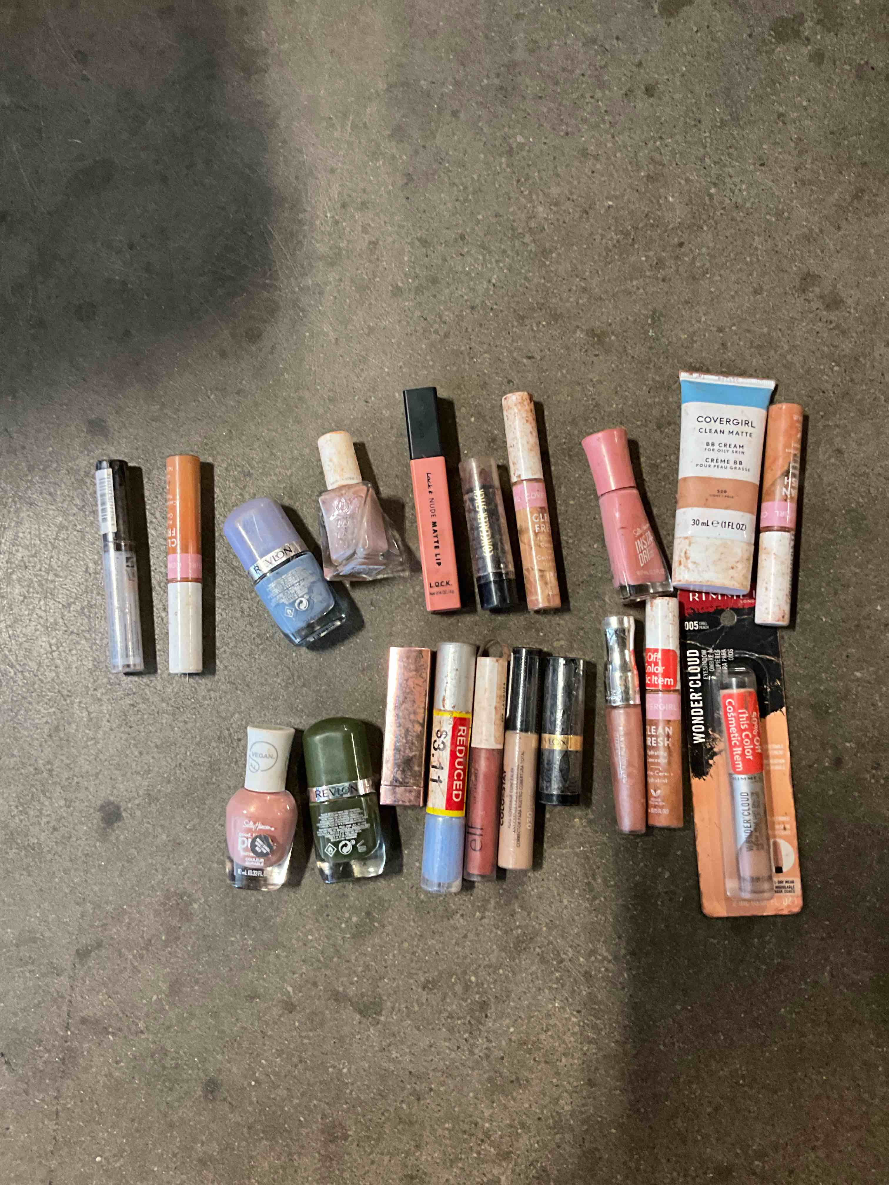 Assorted make up and nail polish 