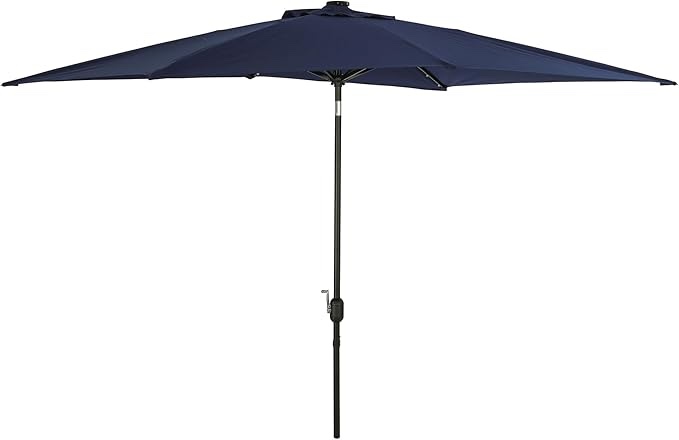 Rectangular Market Umbrella with LED Bulb Lights