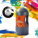 Koltose washable tempera paint 2L Black, Red and Green 