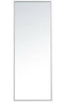 LFT HUIMEI2Y Full Length Floor Mirror with Standing Holder, 65"x22" Aluminum Body Mirror, Rectangle Mirror, Hanging Mirror, Standing Large Wall Mounted Mirror for Bedroom or Living Room, Silver