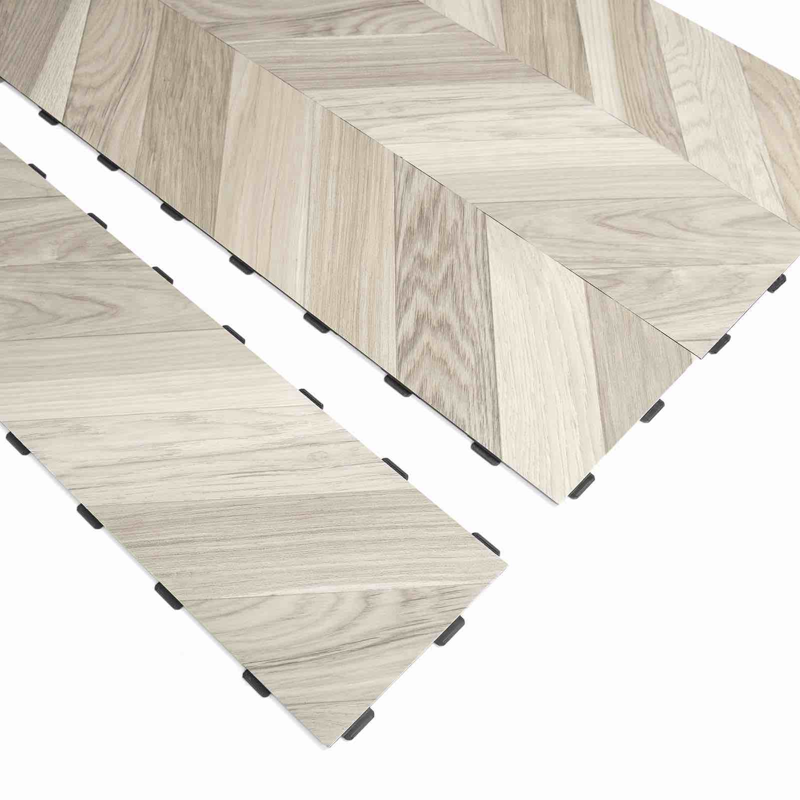         A43401-Art3d 36'' x 6'' Interlocking Luxury Vinyl Flooring Tile, Wood Floor Plank for Kitchen Bathroom - Waterproof, Anti-Slip