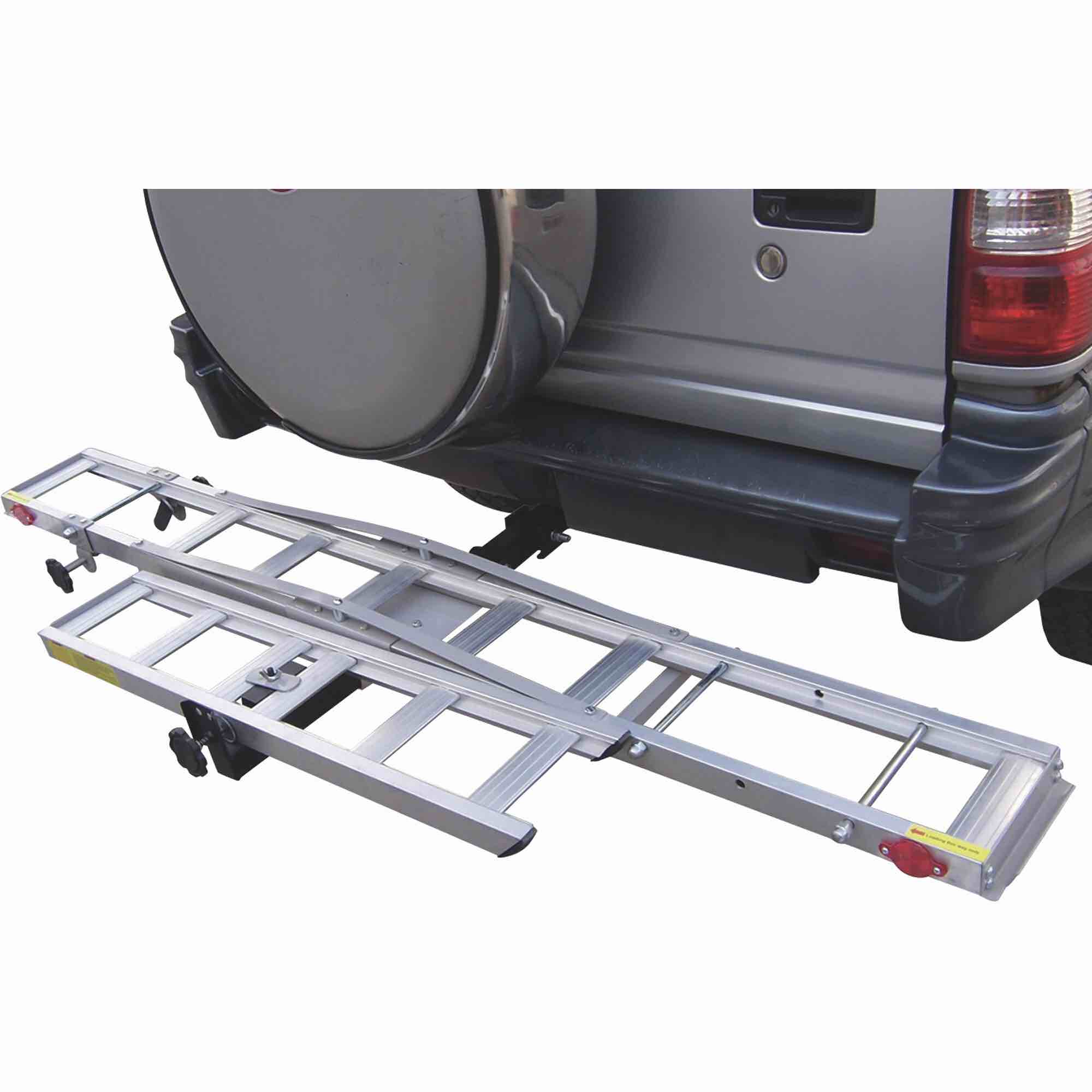 Ultra tow receiver mount aluminum motorcycle carrier 400 lb weight capacity