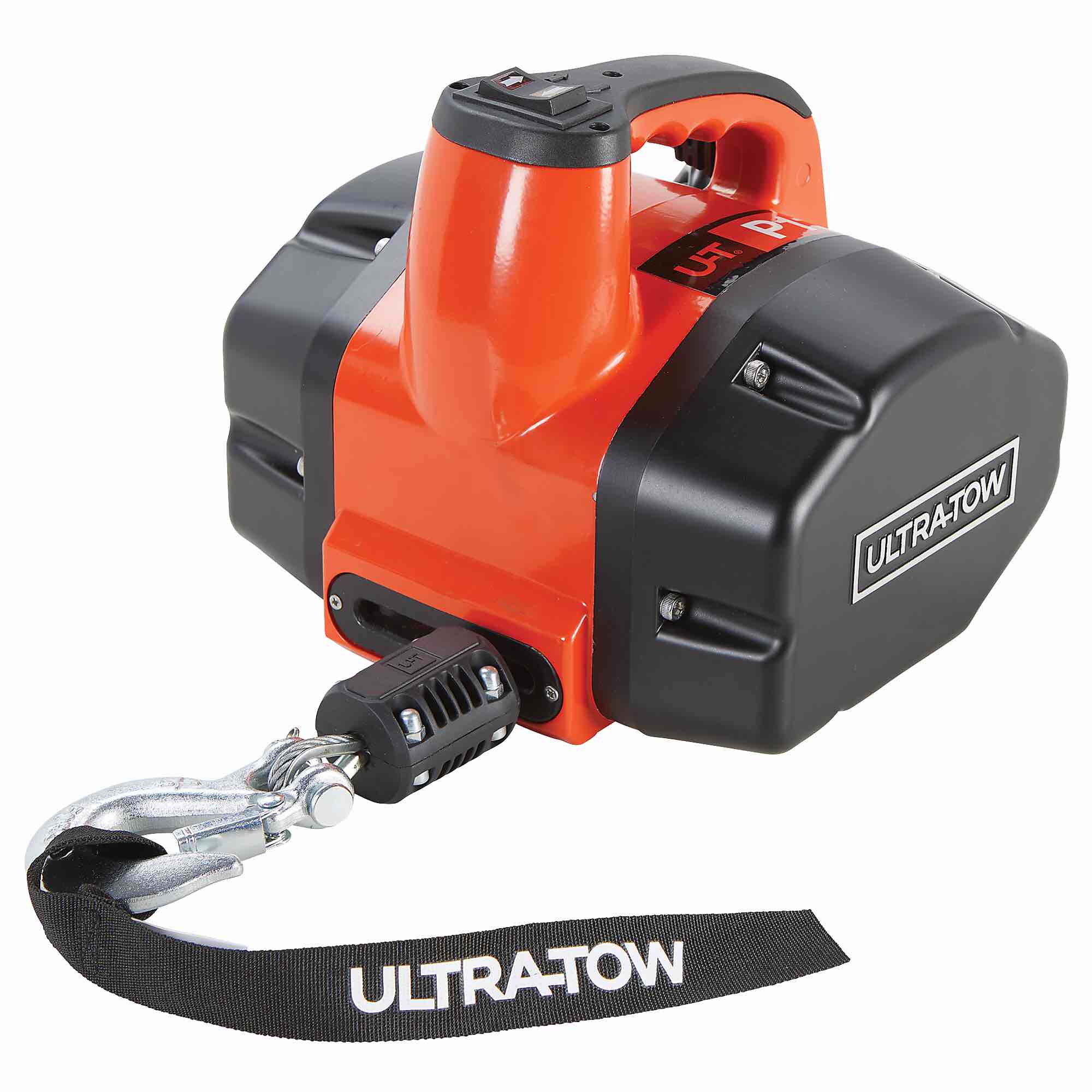 Ultra Tow P1100 Ultra-Tow Portable Electric Winch, 120V, 1100-Lb. Horizontal and Vertical Capacity, Steel Cable, Brushless Motor