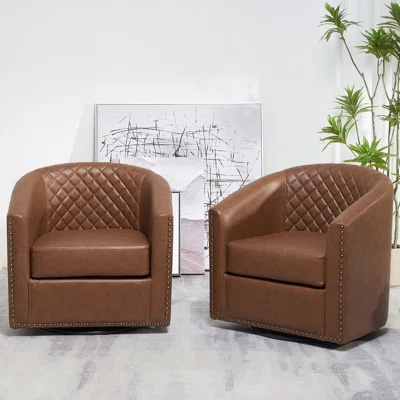 Brown Club Chair, Box 2 of 2