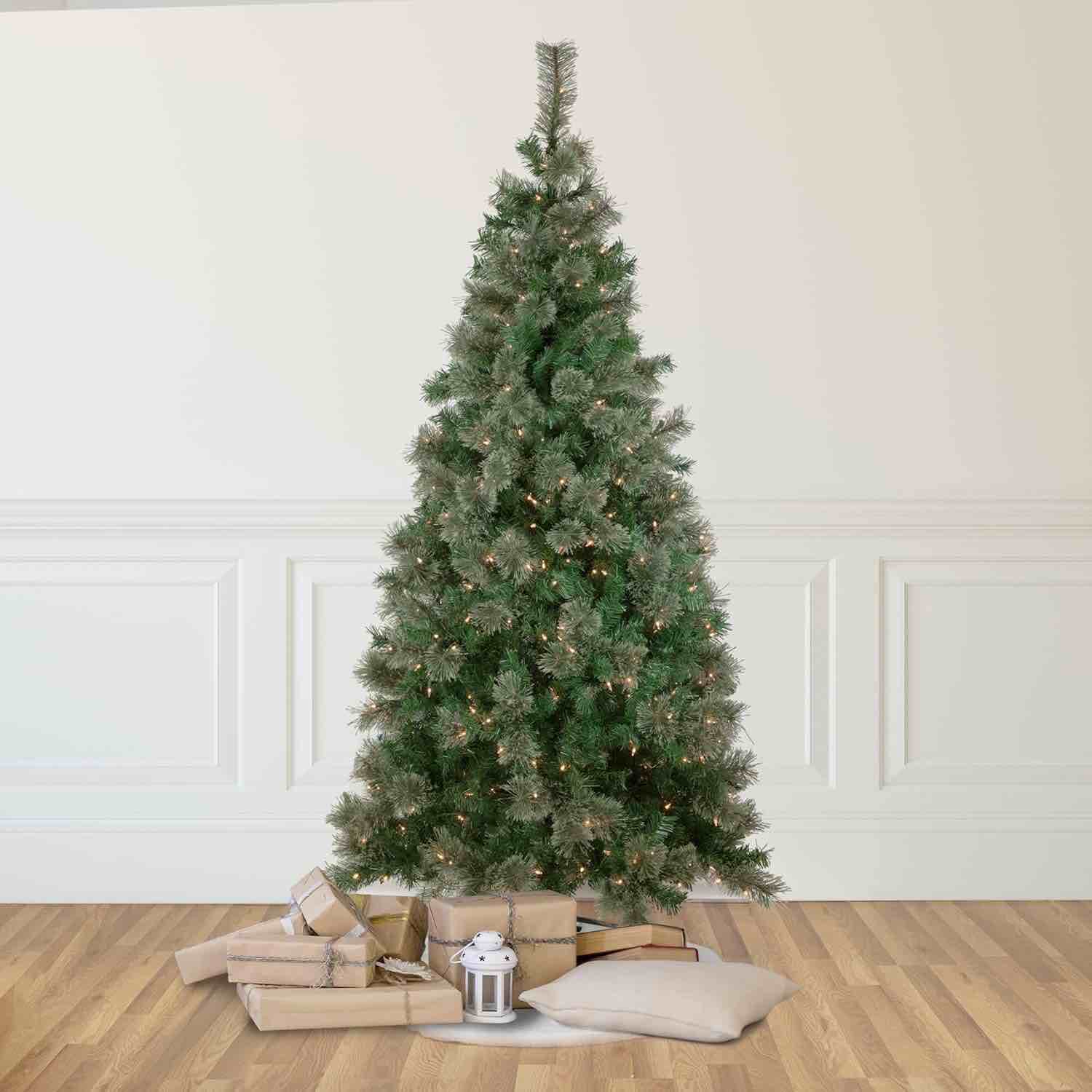 6.5 pre-lit Oregon cashmere pine artificial Christmas tree, clear lights