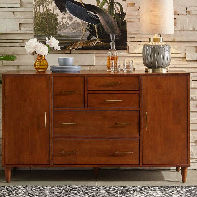 Afrida 59.1" Wide 5 Drawer Sideboard