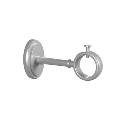 allen + roth 2 -Pack Brushed Nickel Aluminum Single curtain rod bracket