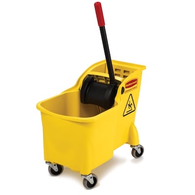 Rubbermaid Commercial Products Yellow Plastic Mop Wringer Bucket Item #337462 | Model #FG738020YEL 