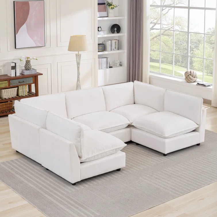 ( incomplete) Jaquana 106.38” W Oversized 5-Seater Composable Modular Sofa