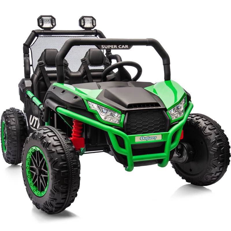 24V 10Ah Ride on Toy, 4WD 2-Seater Electric Ride on Car UTV for Big Kids with Remote, 4*200W Motorswayfair