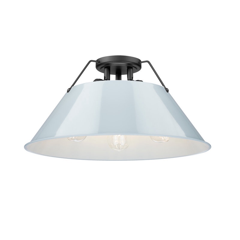 weatherford 3 light flush mount 
