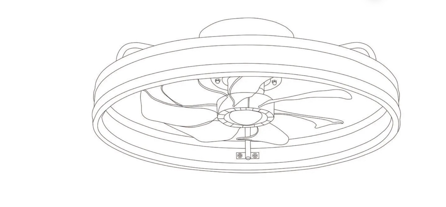 Bella Depot DC2002 Modern Ceiling Fan