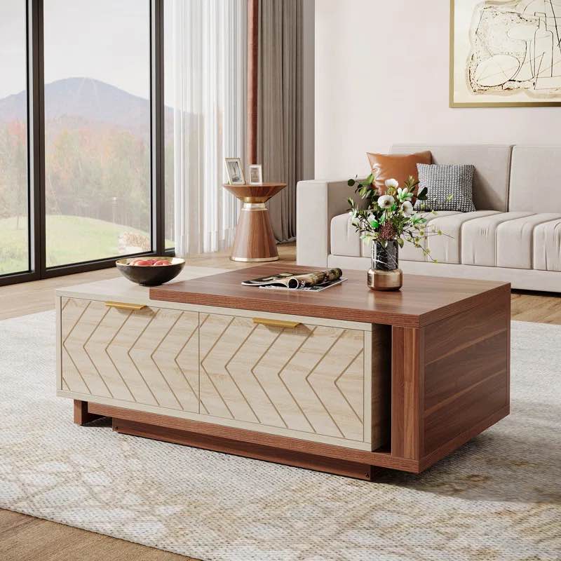 benziger nesting extendable coffee table
