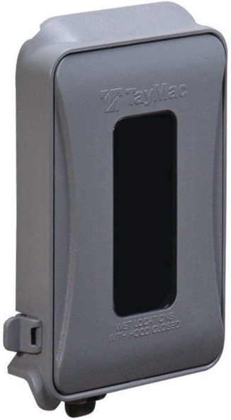 Taymac ML450G Single-Gang Mount 16-in-1 Flat Nonmetallic Weatherproof Vertical/Horizontal, 1-Pack, Gray