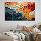 Biomorphism Forms V On Canvas Print