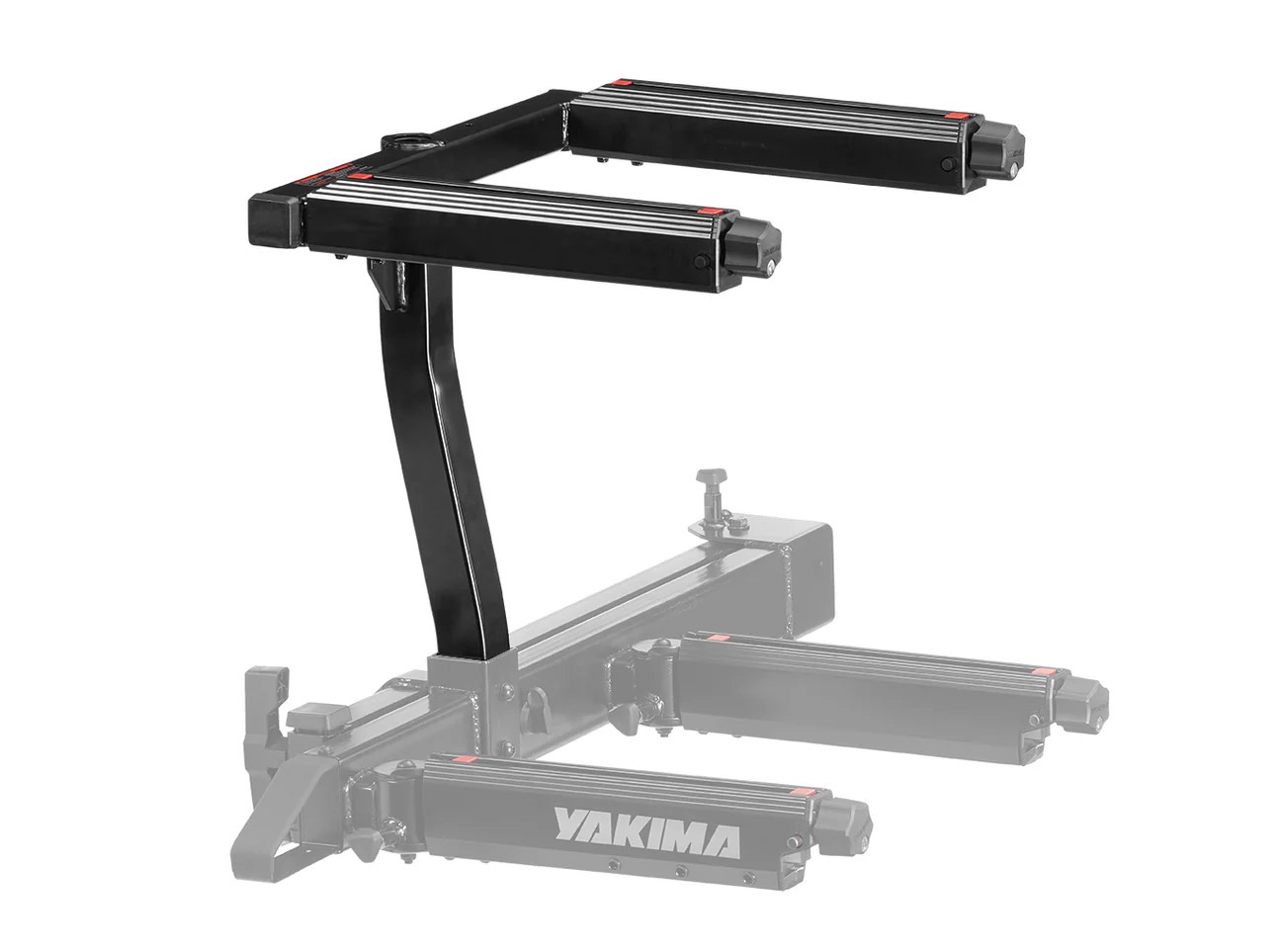(incomplete) Yakima EXO TopShelf 2nd Level 2 SKS Lock Hitch Base Rack Storage, 2 Pack, Black