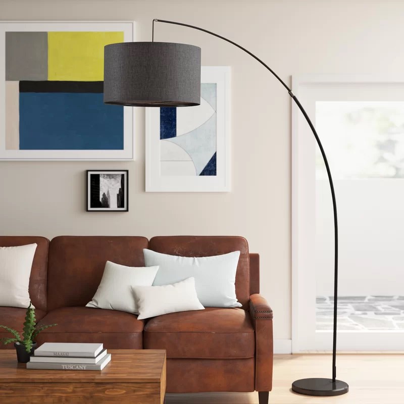 Hartington 77" Arched Floor Lamp