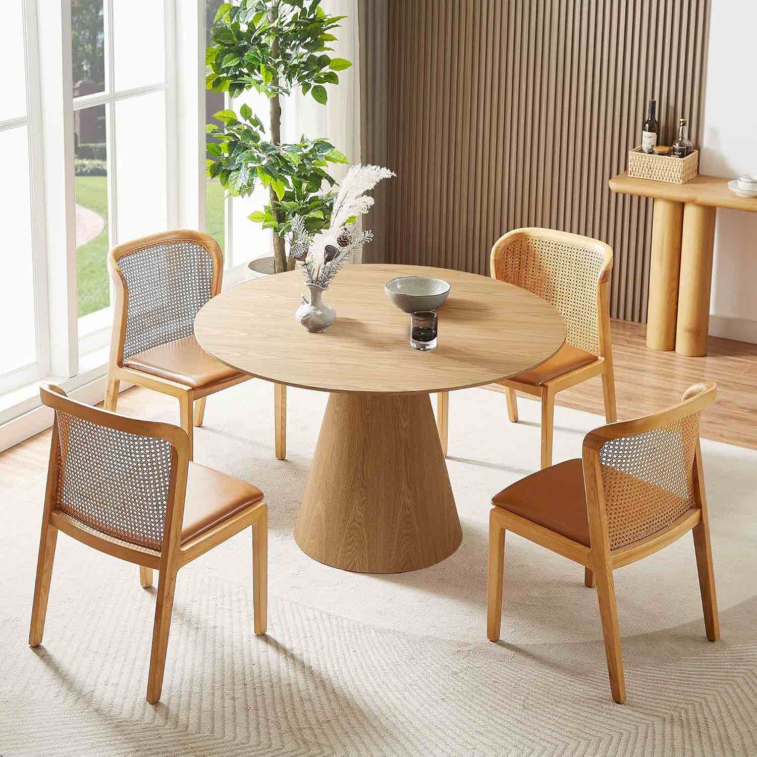 (similar) (incomplete) farmhouse kitchen round solid wood dining table ...