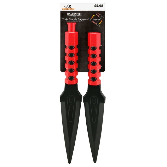 Assembled product height 26 inch Height Ninja Double Dagger, Halloween Accessory for Child, by Way to Celebrate