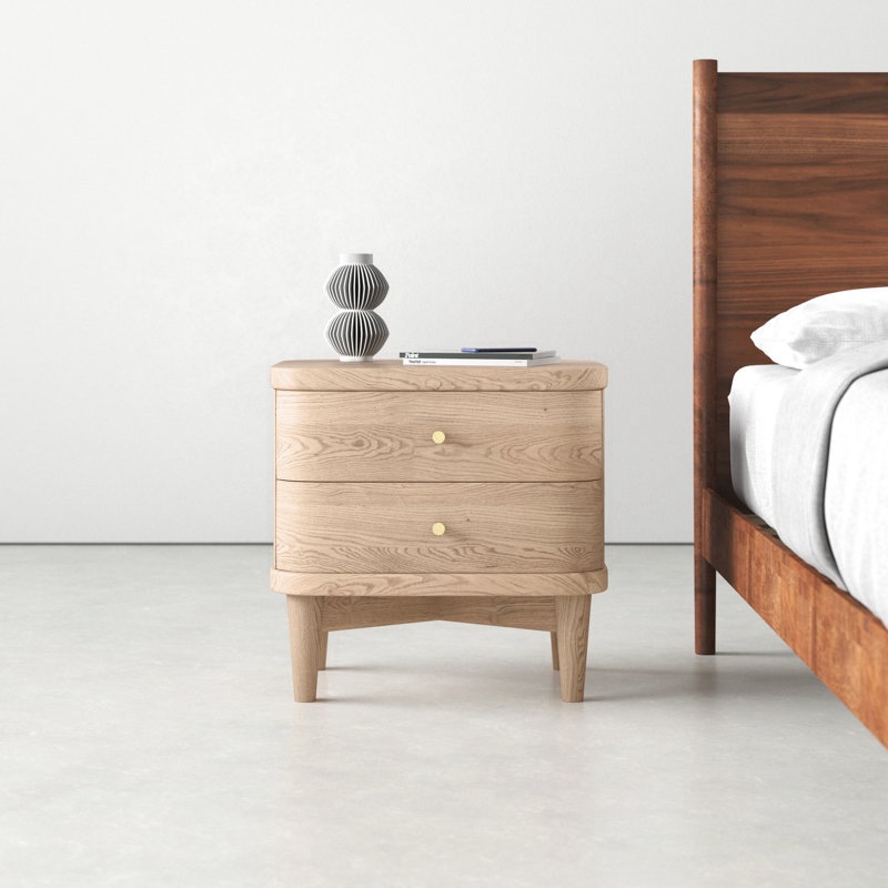 Lukowski 24'' W Solid Wood Nightstand