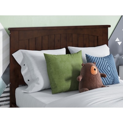 ( incomplete only headboard and frontpart) AFI Nantucket Walnut Twin Wood Platform Bed with Storage