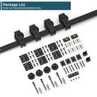 Standard Bifold Double Barn Door Hardware Kit (Door Not Included), Top Mounted Hanger