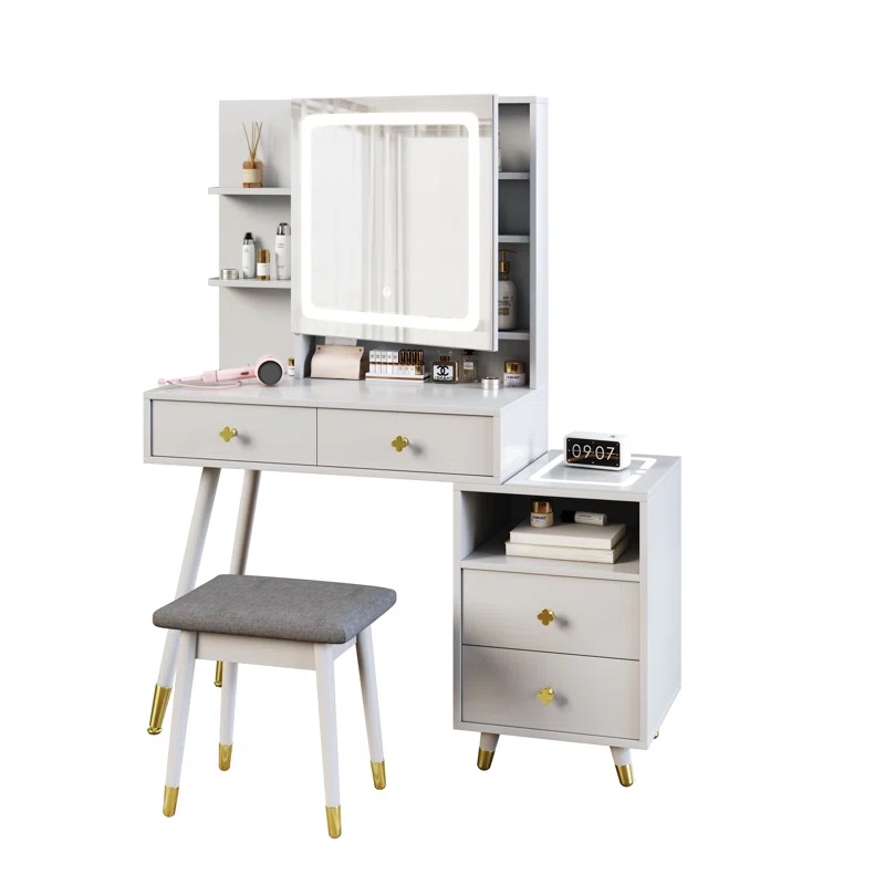 Lavada Vanity Table Stool Set