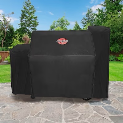 Char-Griller Gravity Fed Cover 64-Inches W x 62-Inches H Black Charcoal grill Cover
