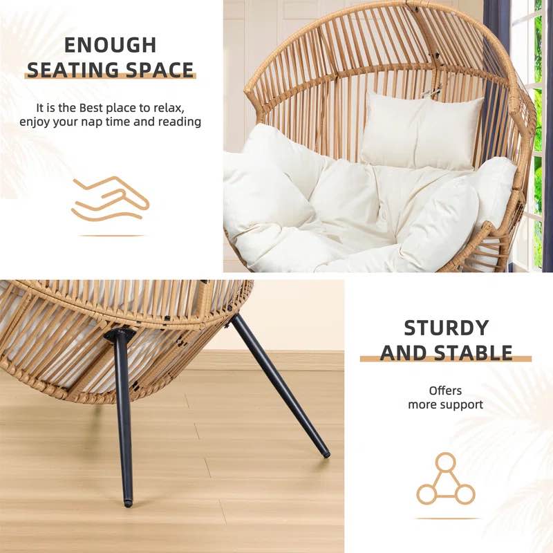 Casi Outdoor Egg Chair with Cushion