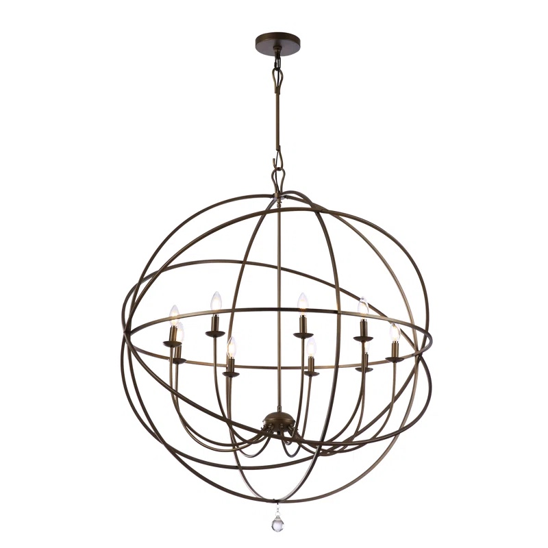 Terrionna 9 - Light Sphere Globe Chandelier