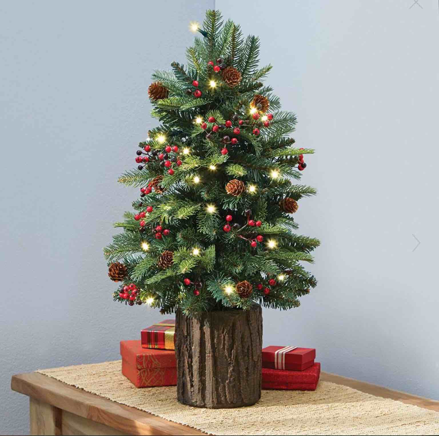 The Tabletop Prelit Christmas Tree