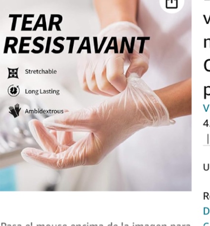 Powder Free Disposable Gloves Small, [1000 Count] - 4 Mil Clear Vinyl Gloves- Extra Strong, 4 Mil Thick - Latex Free, Food Safe, Medical Exam Gloves, Cleaning Gloves - 10 Boxes of 100