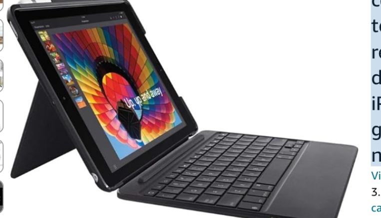 Agrega Prime llegar entrega Gratis y Rápida Logo de Amazon Prime Entrega Recolección Nuevo: US$93.00 Devoluciones GRATIS Entrega GRATIS el miércoles, 18 de diciembre O los miembros Prime reciben entrega GRATIS el domingo, 15 de diciembre. Realiza el pedido en 9 hrs 28 mins. Únete a Prime Recíbelo antes de Navidad Entrega en Cleveland 44128 - Actualizar ubicación Disponible Cantidad: Cantidad:1 Agregar al Carrito Comprar ahora Enviado por Amazon Vendido por PRODUCTS 360 Devoluciones Se puede devolver hasta el 31 de enero de 2025 Pago Transacción segura Ver más Agregar un plan de protección: Protección de 3 años por US$13.49 Protección de 4 años por US$17.99 Asurion Protección completa: Un plan cubre todas las compras pasadas y futuras elegibles (se renueva mensualmente hasta que se cancele) por US$16.99 por mes Agregar un recibo de regalo para facilitar las devoluciones Ahorra con Usado - Muy Bueno US$17.97 Entrega GRATIS el miércoles, 18 de diciembre en pedidos enviados por Amazon de más de $35 Enviado por: Amazon Vendido por: PRODUCTS 360 Agregar a la Lista Otros vendedores en Amazon Nuevo y usado (14) desde US$9.99 Envío GRATIS en pedidos superiores a US$35.00 enviados por Amazon. VIDEO Logitech Funda delgada combinada con teclado Bluetooth retroiluminado desmontable para iPad (5ª y 6ª generación), color negro Pasa el mouse encima de la imagen para aplicar zoom Logitech Funda delgada combinada con teclado Bluetooth retroiluminado desmontable para iPad (5ª y 6ª generación), color negro