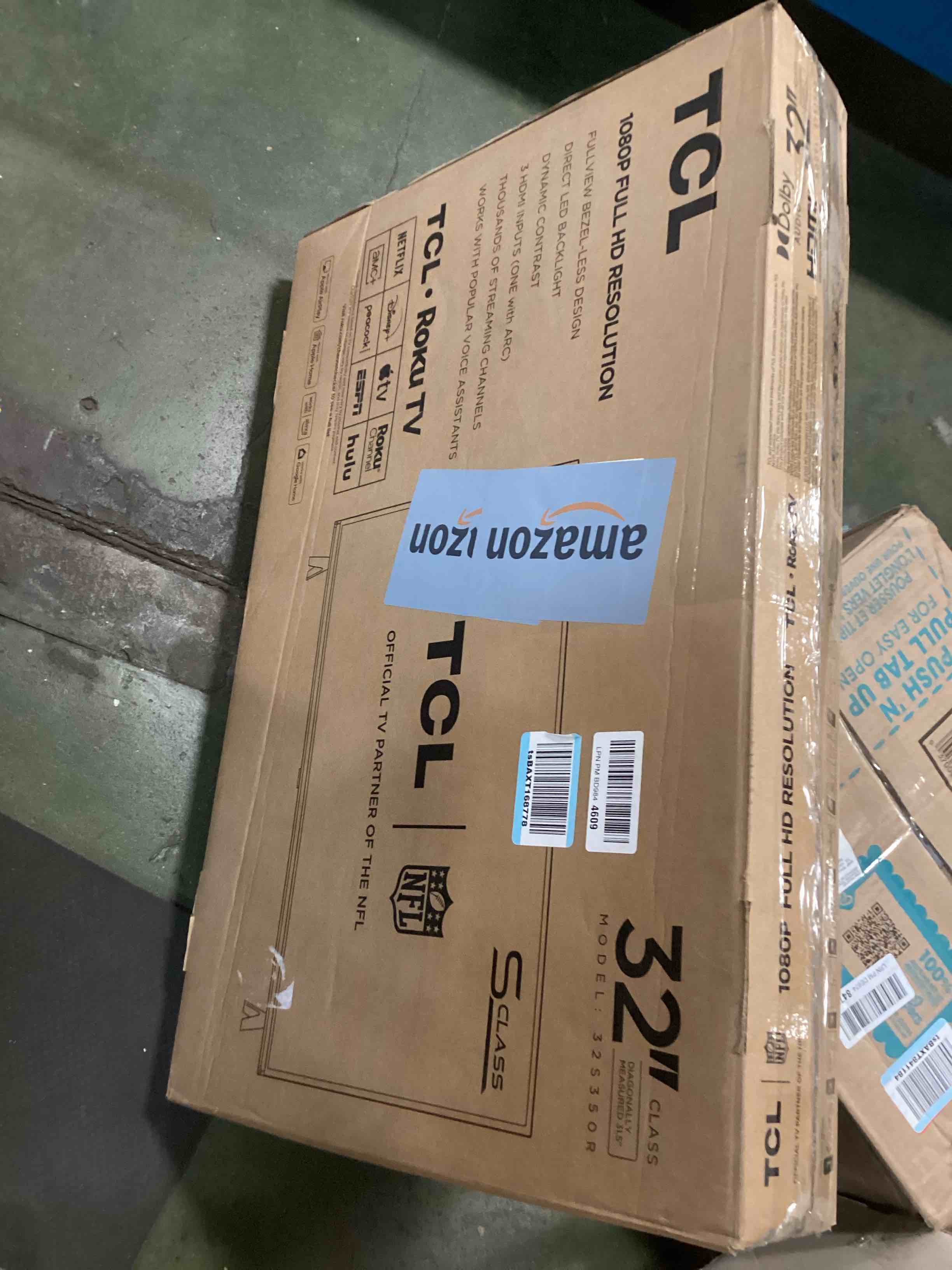 Condition photo showing As Is for TCL 32-Inch Class S3 1080p LED Smart TV with Roku TV (32S350R, 2023 Model), Compatible with Alexa, Google Assistant, and Apple HomeKit Compatibility, Streaming FHD Television,Black