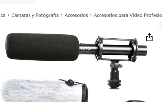 Movo Foto VXR100 Kit de micrfono de video profesional de 11 pulgadas para cmaras rflex digitales y videocmaras