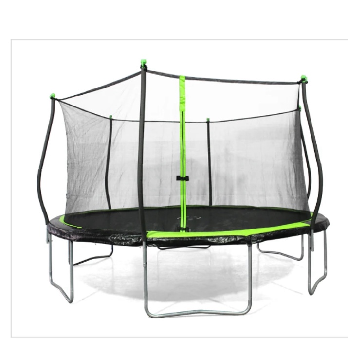 Bounce Pro 14-Foot Trampoline, with Classic Enclosure, Black Green