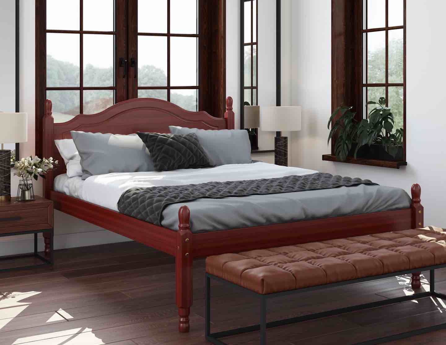 100% Solid Wood Reston Full Bed(Box 1 of 2)