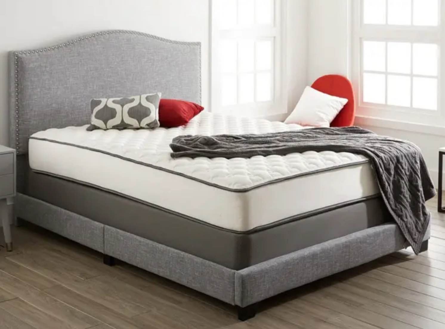 Sanders Upholstered Low Profile Standard Bed