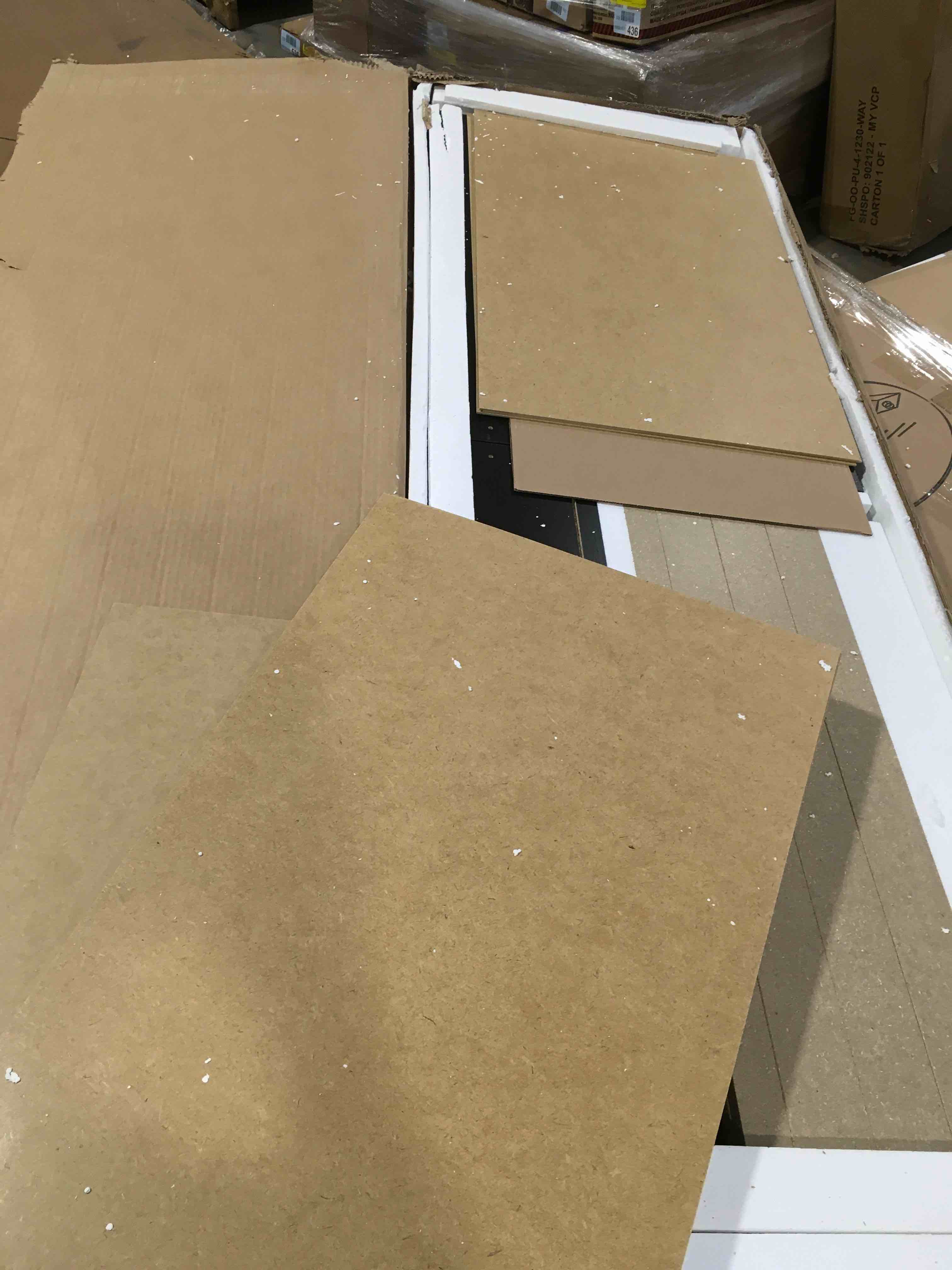 (INCOMPLETE RAILS AND PLINTHS ONLY) Double Dresser 6 Drawer