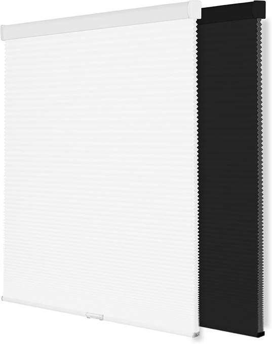 Berissa no drill no tools cellular shades top down honeycomb blinds blackout light filtering cordless window blinds