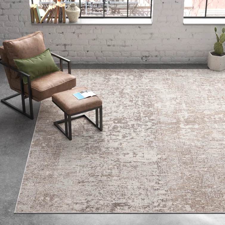 Stratton Light Gray/Beige Area Rug