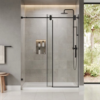 DV-1SD057 Concord 56" - 60" W x 76" H Single Sliding Frameless Shower Door with
